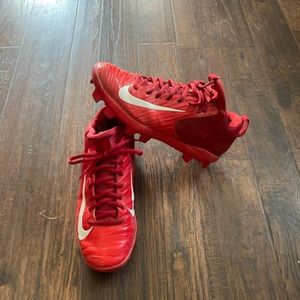 Nike air youth mike trout red cleats size 7